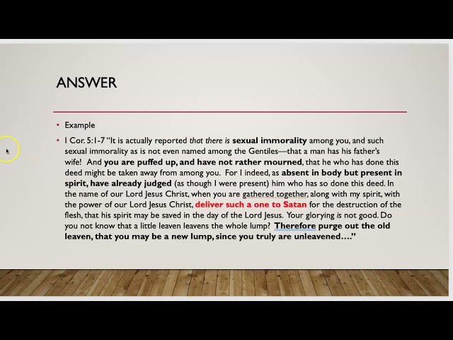 How To Deal With Immoral Ministers